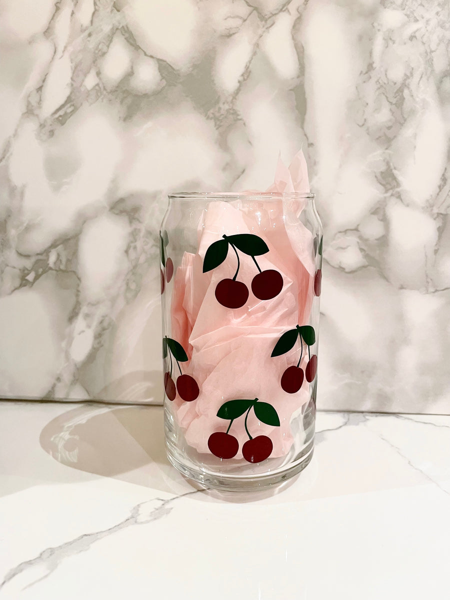 Vintage Cherries Soda Can Glass – Creative Bevs