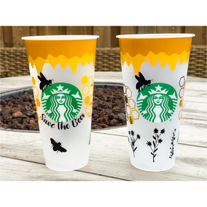 Honey Bee Earth Day Cups