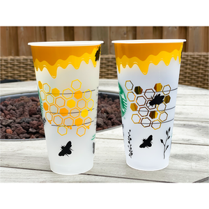 Honey Bee Earth Day Cups