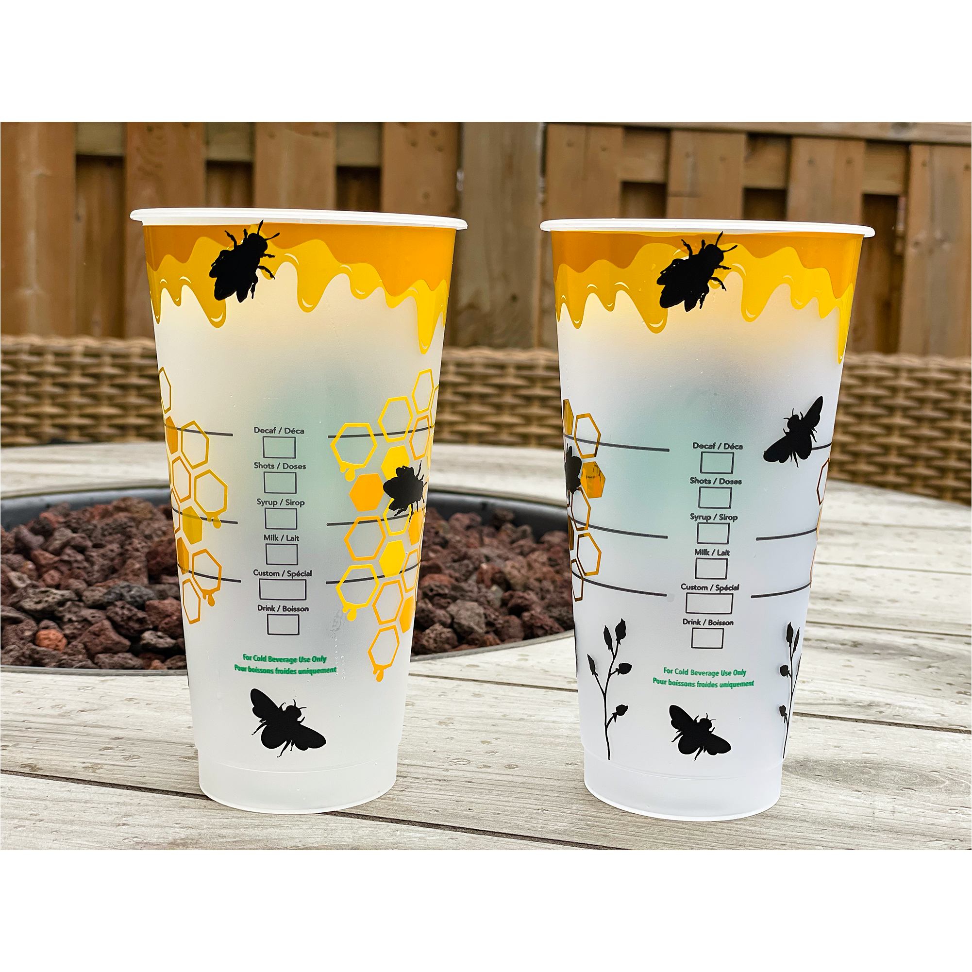 Honey Bee Earth Day Cups