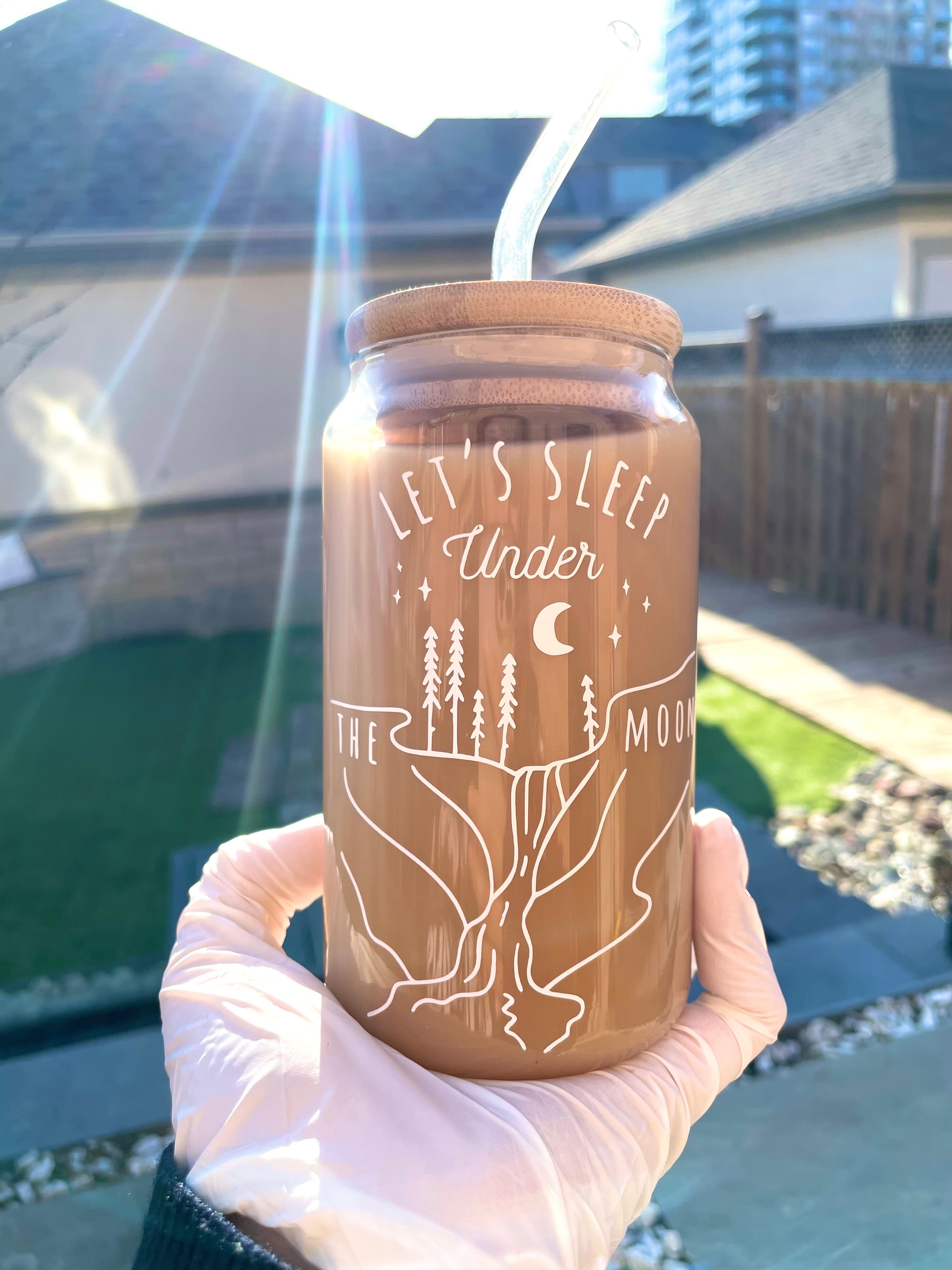 Under the Moon Soda Can Glass