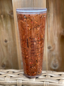 Autumn Maple Shimmer Snowglobe Tumbler