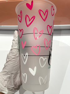 Hearts Valentine Cold Cup