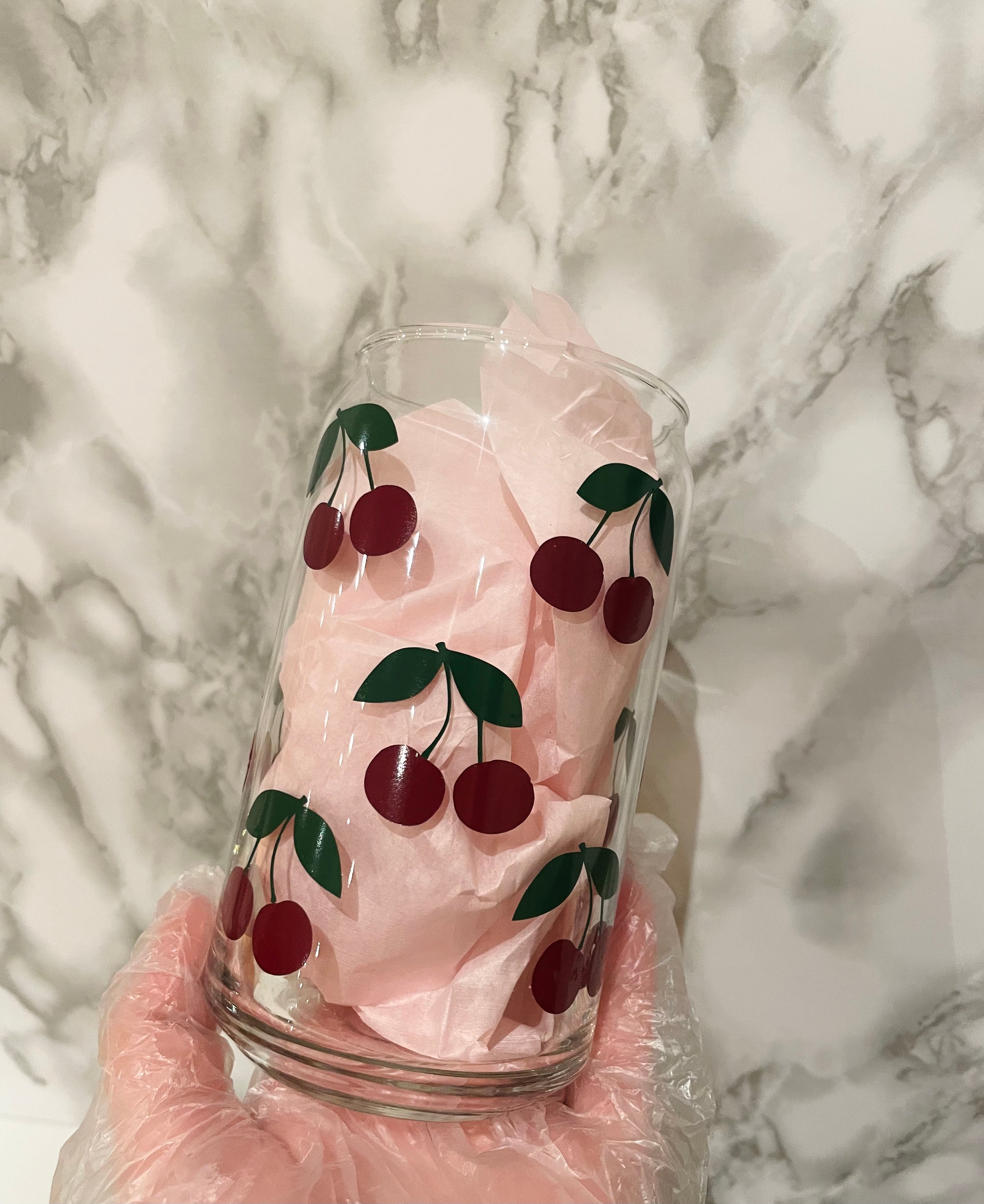 Vintage Cherries Soda Can Glass – Creative Bevs