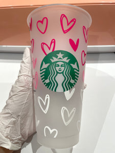 Hearts Valentine Cold Cup