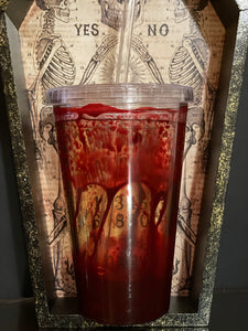 Fake Blood 18 fl oz Clear Tumbler