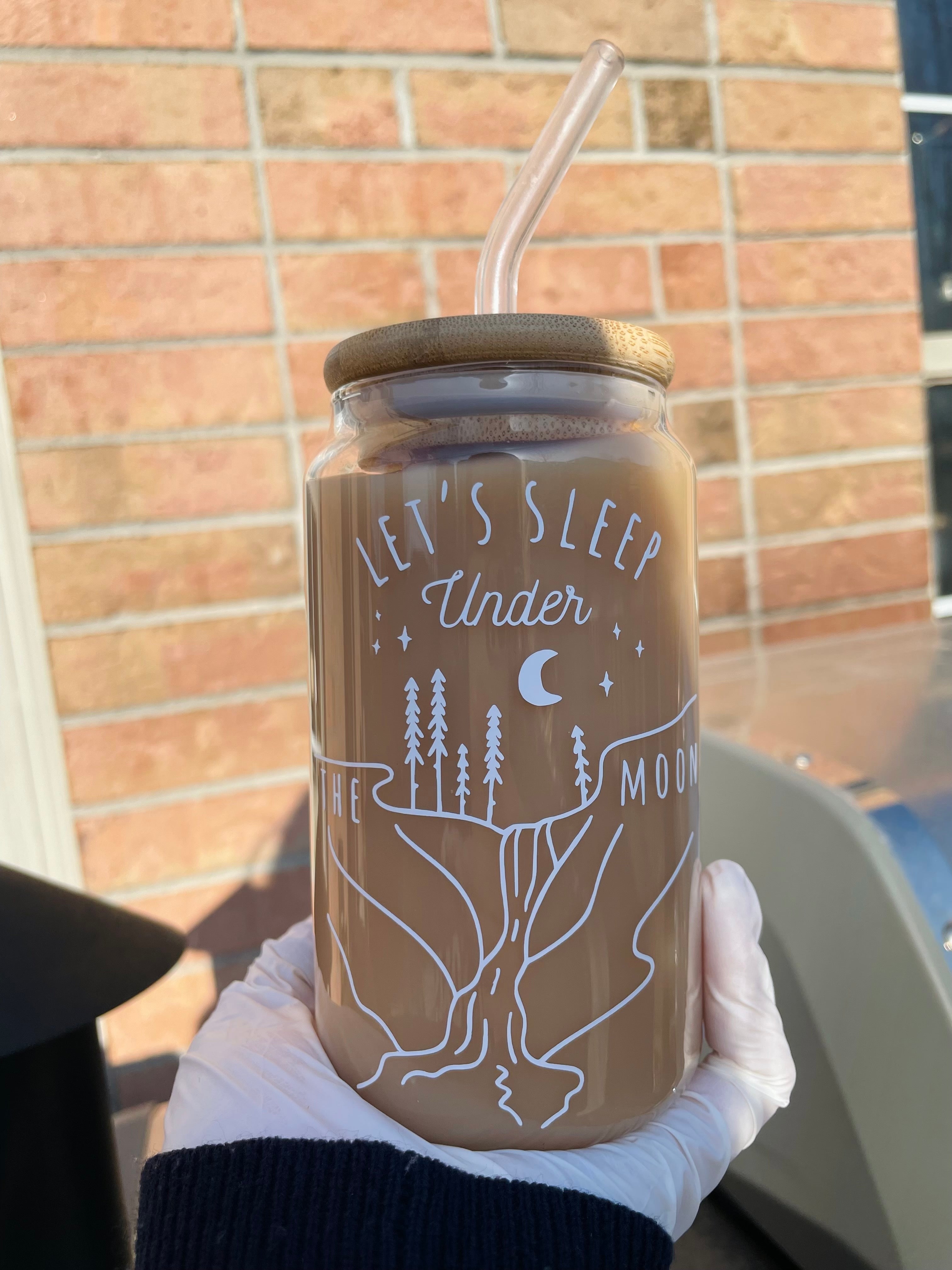 Under the Moon Soda Can Glass