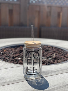 Personalized Name Iced Coffee Cup Soda Beer Can Glass with Lid and