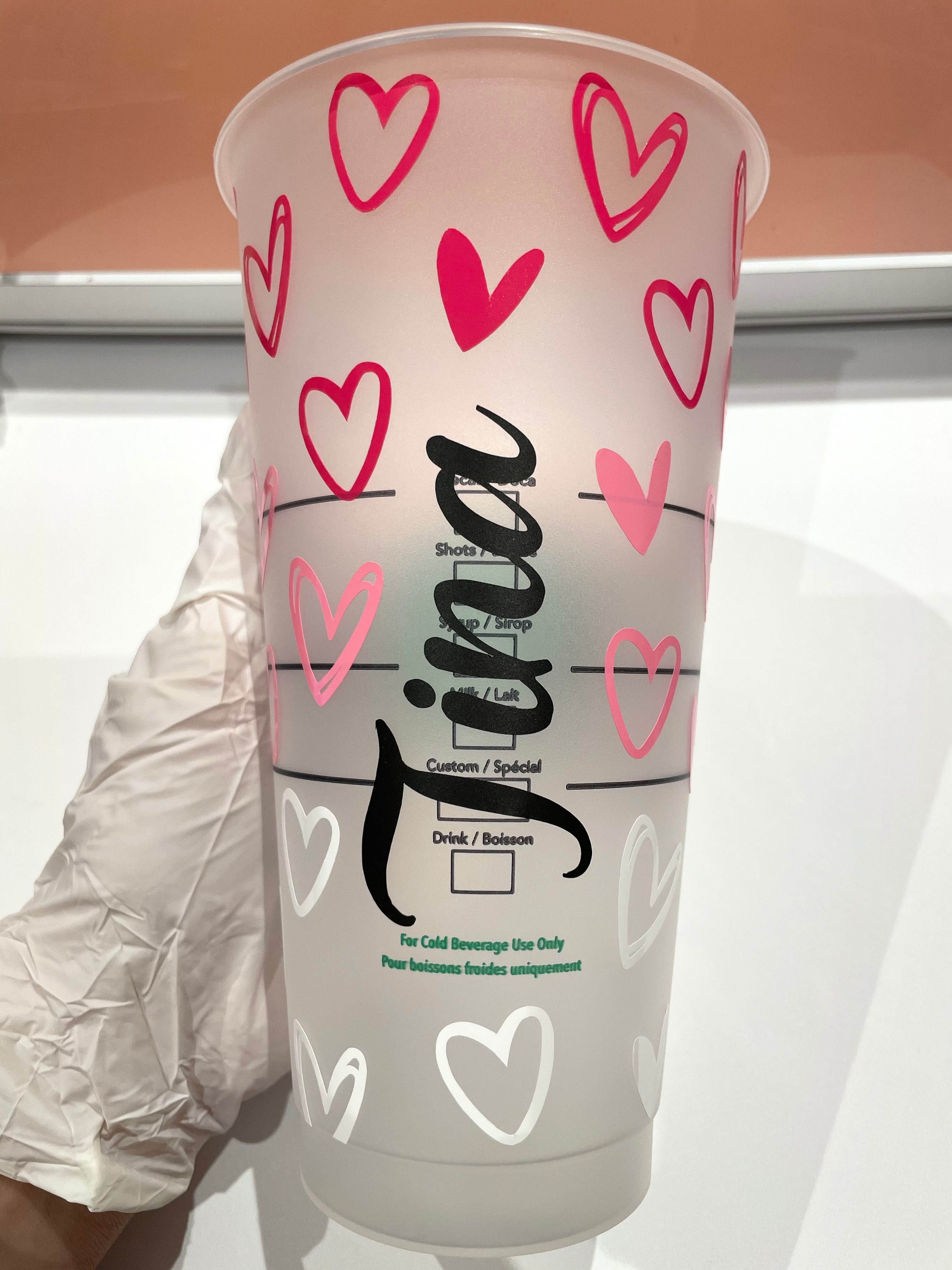 Hearts Valentine Cold Cup