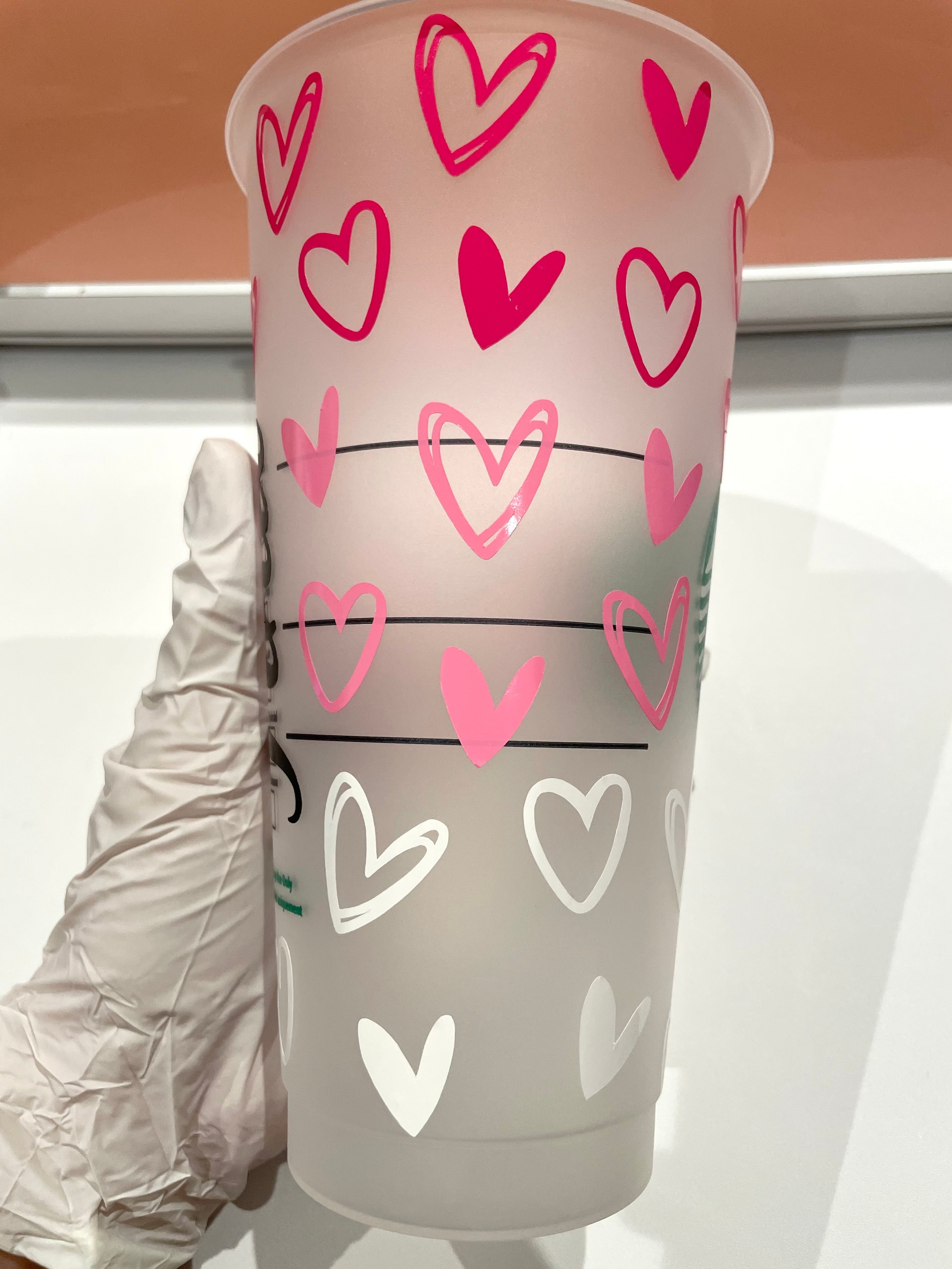 Hearts Valentine Cold Cup